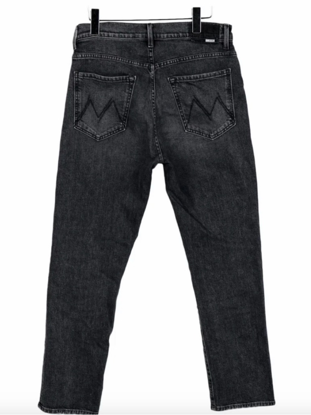 Mother High Rise Straight Leg Jeans Gray Wash Model Off Duty Size 30 - Picture 7 of 7